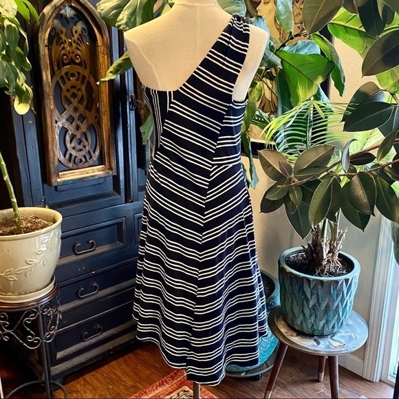 Anthropologie Maeve Moka One Shoulder Knit Dress - Picture 9 of 16